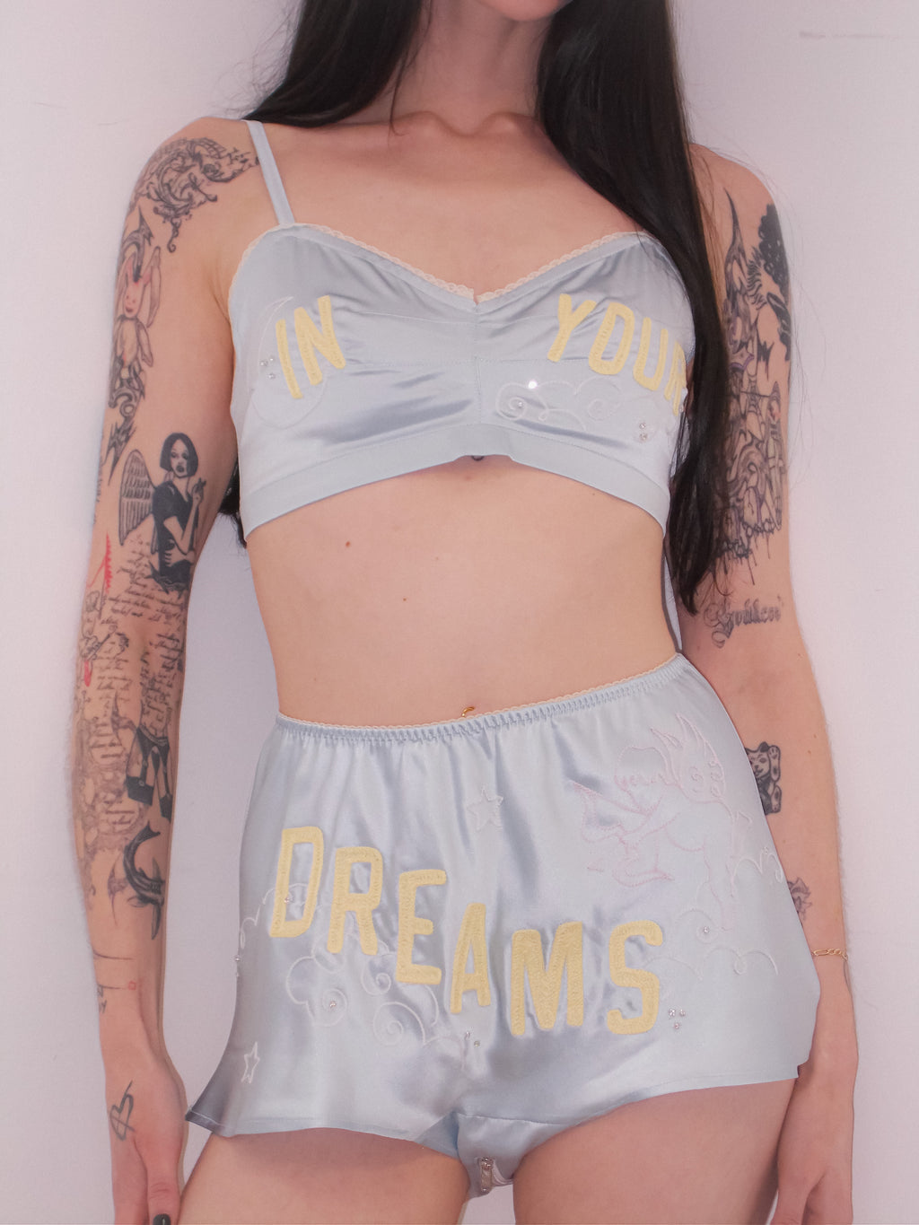 IN YOUR DREAMS SOUVENIR SILK LINGERIE SET