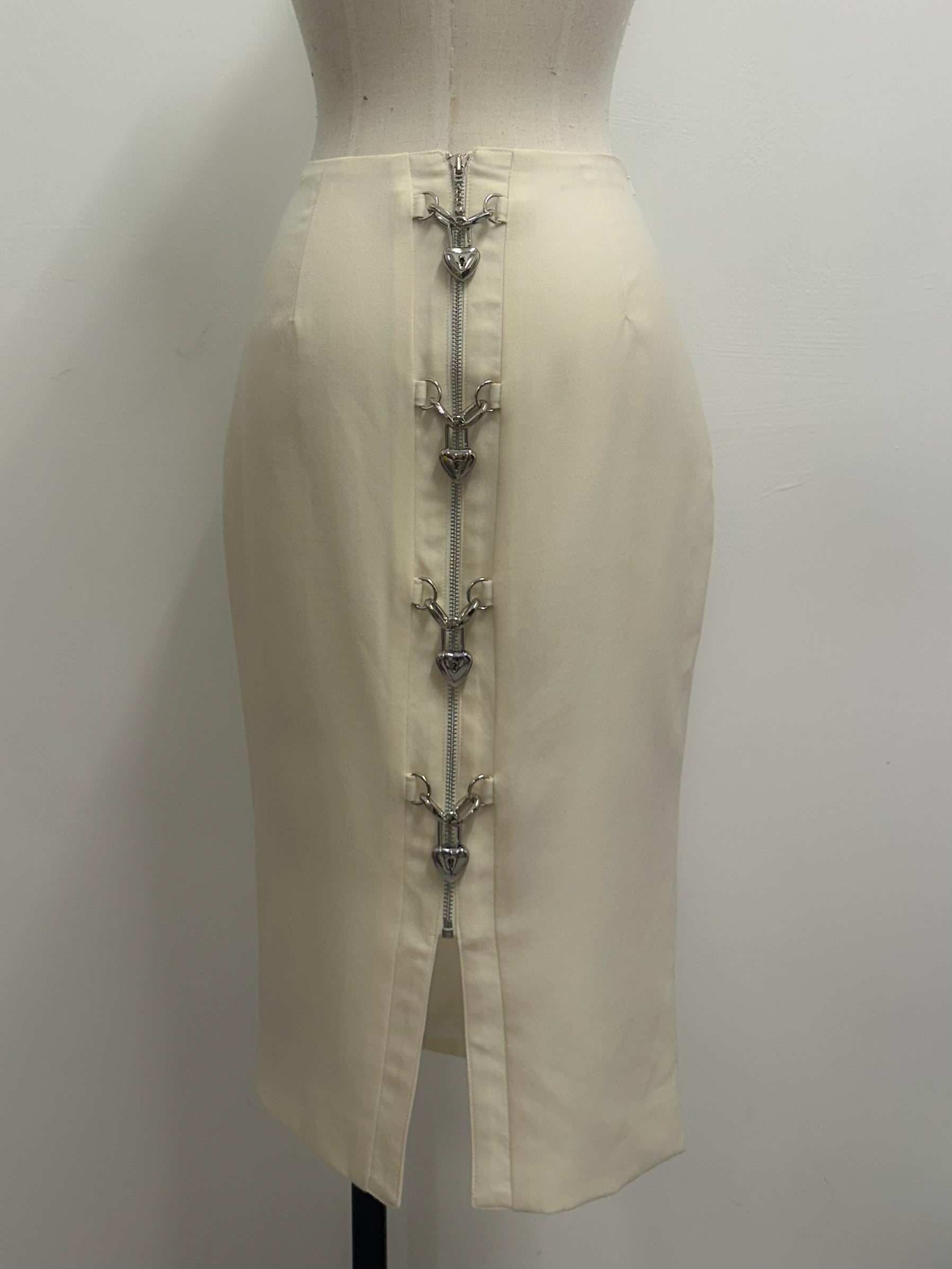 LUCCHETTO PENICL SKIRT IVORY S