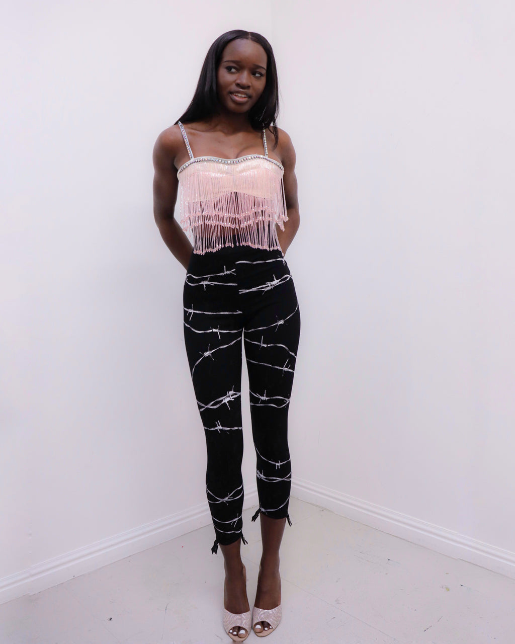 LINGERIE CIGARETTE PANT BARBED WIRE