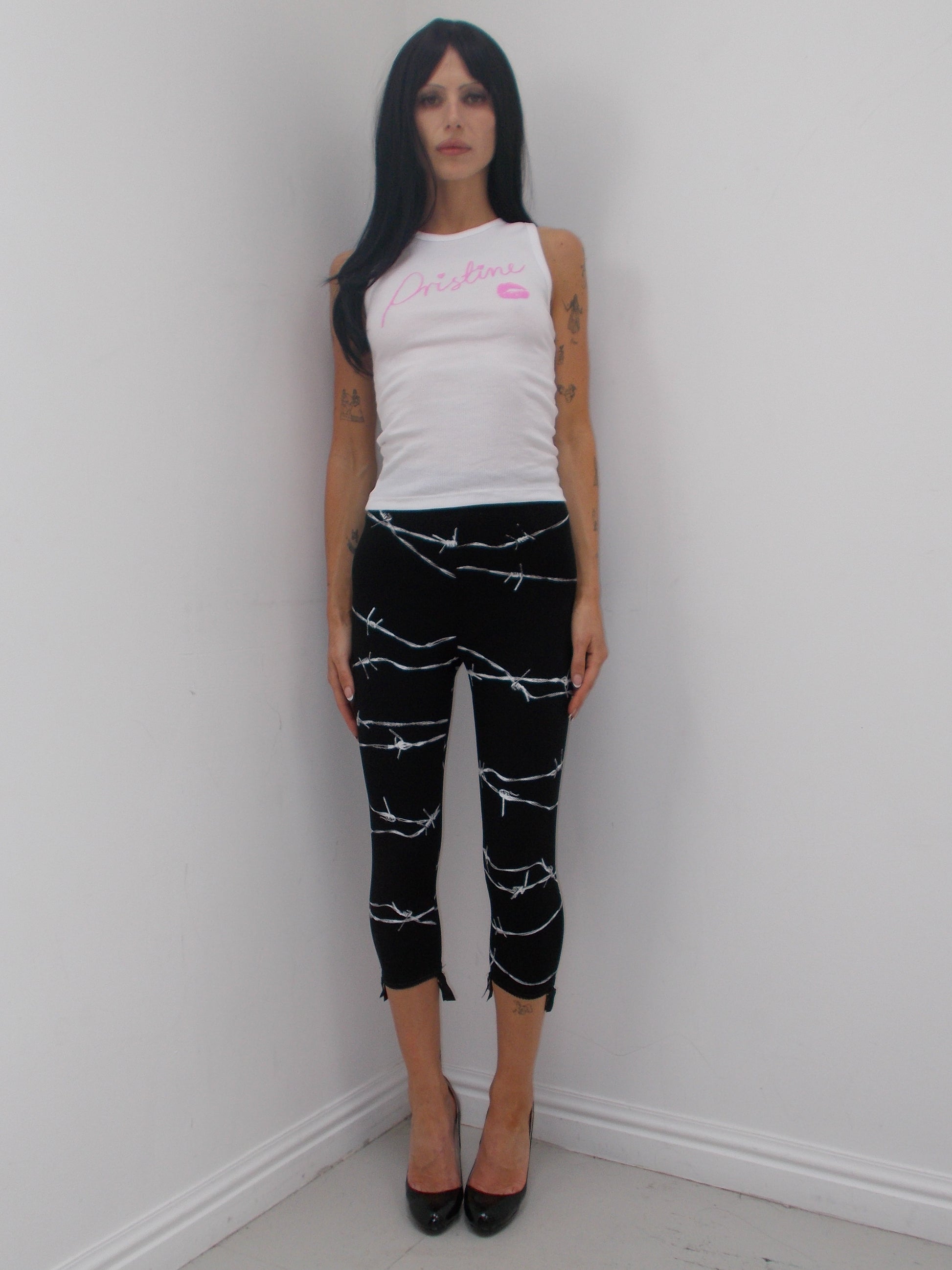 PICOT CIGARETTE PANT BARBED WIRE