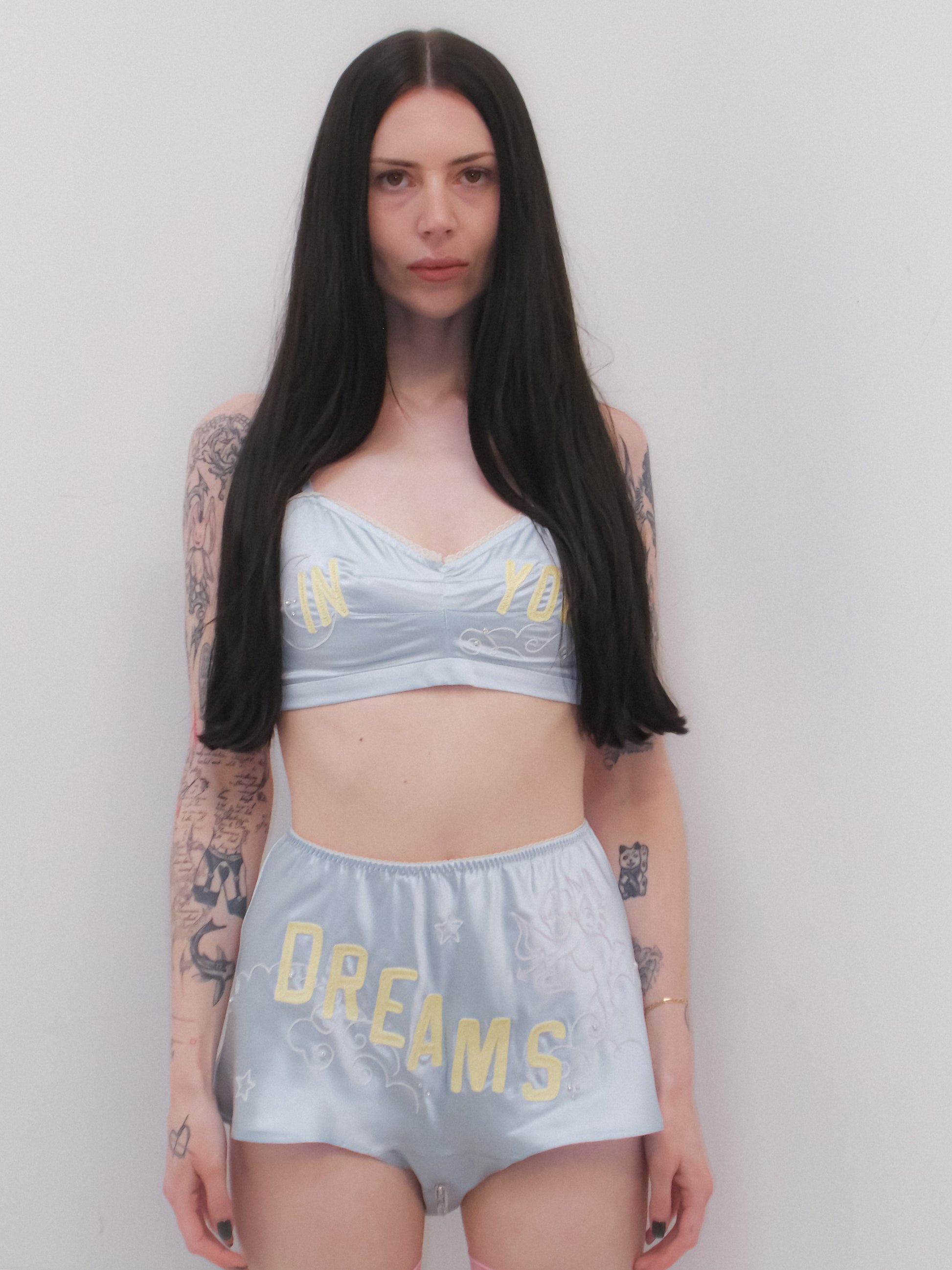 IN YOUR DREAMS SOUVENIR SILK LINGERIE SET