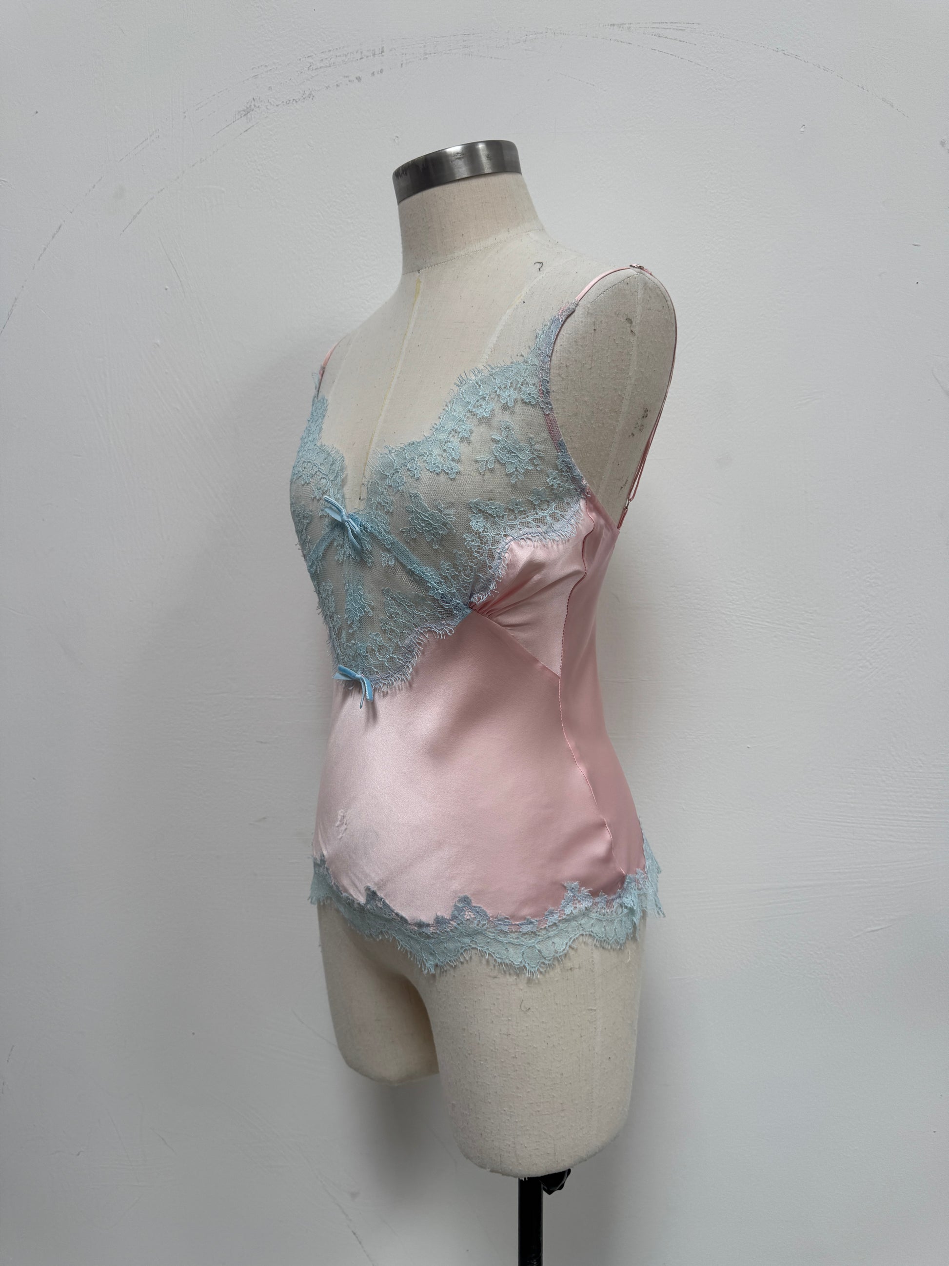 SAMPLE SALE - SILK AND LACE TRIM CAMI