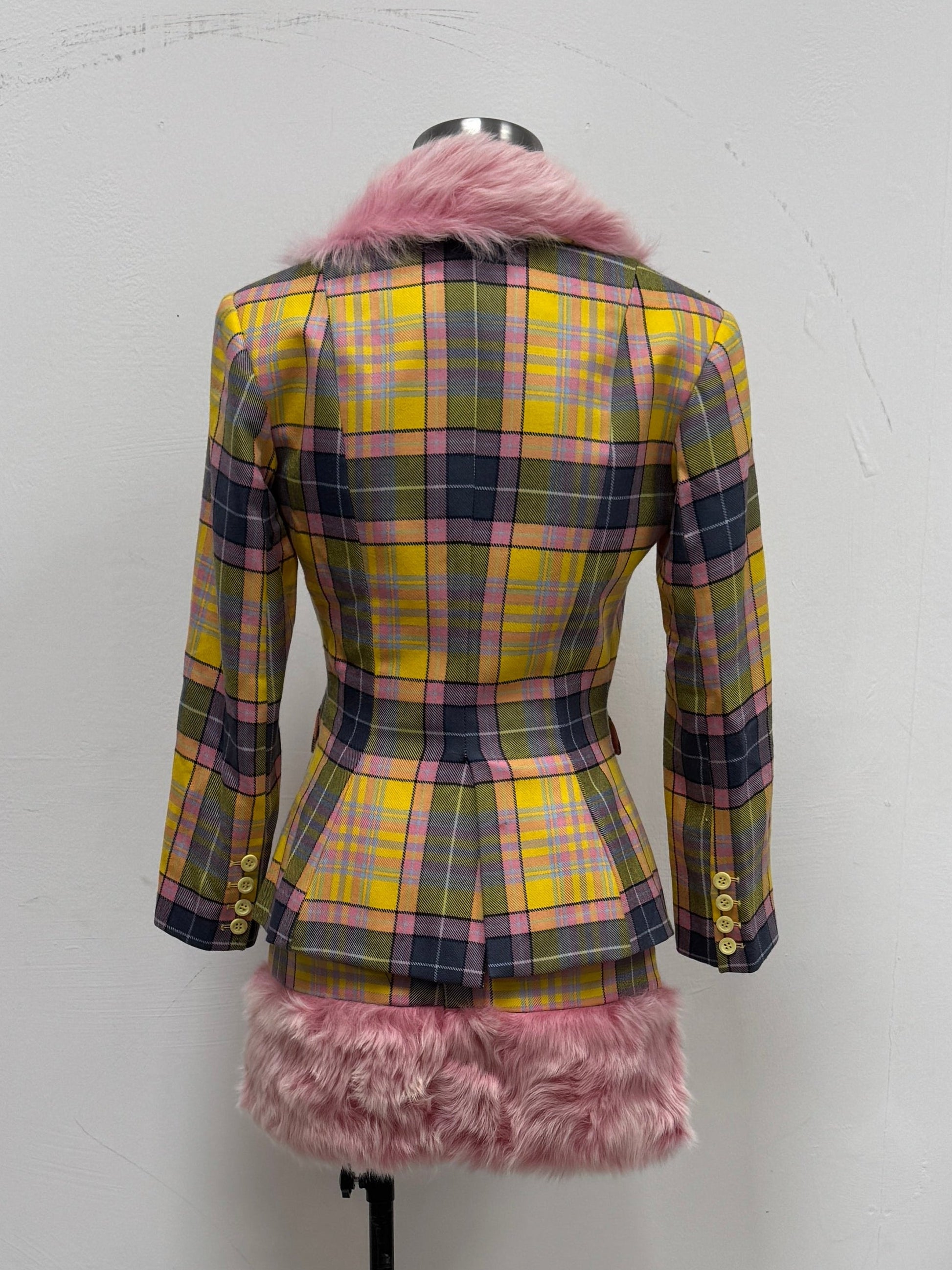 SAMPLE SALE - WOOL TARTAN SKIRT SUIT
