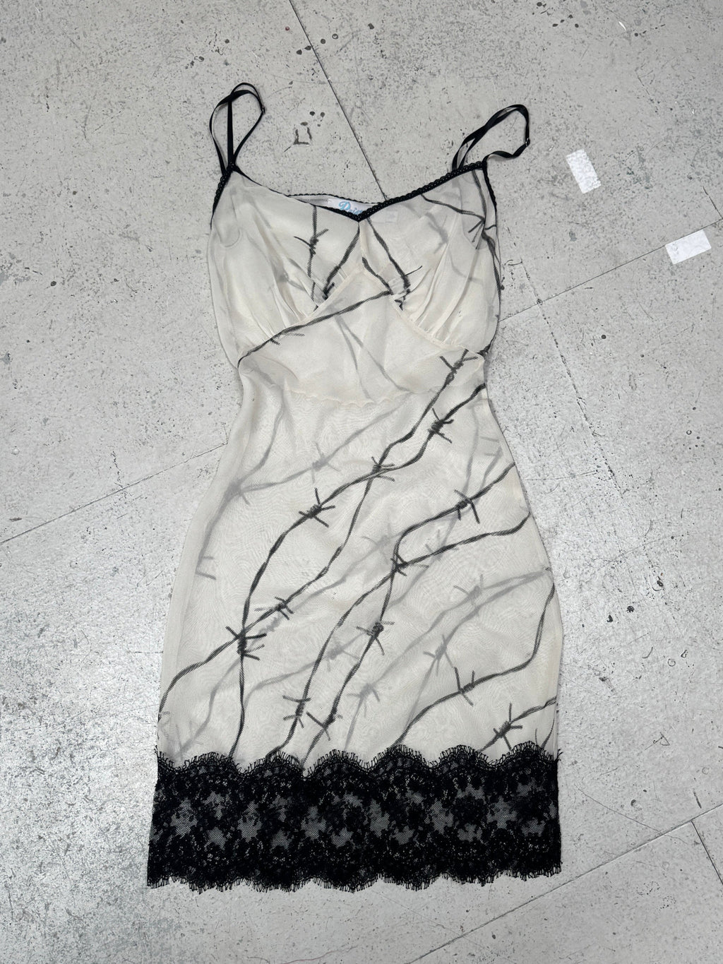 SAMPLE SALE - BARBED WIRE GEORGETTE SLIP DRESS
