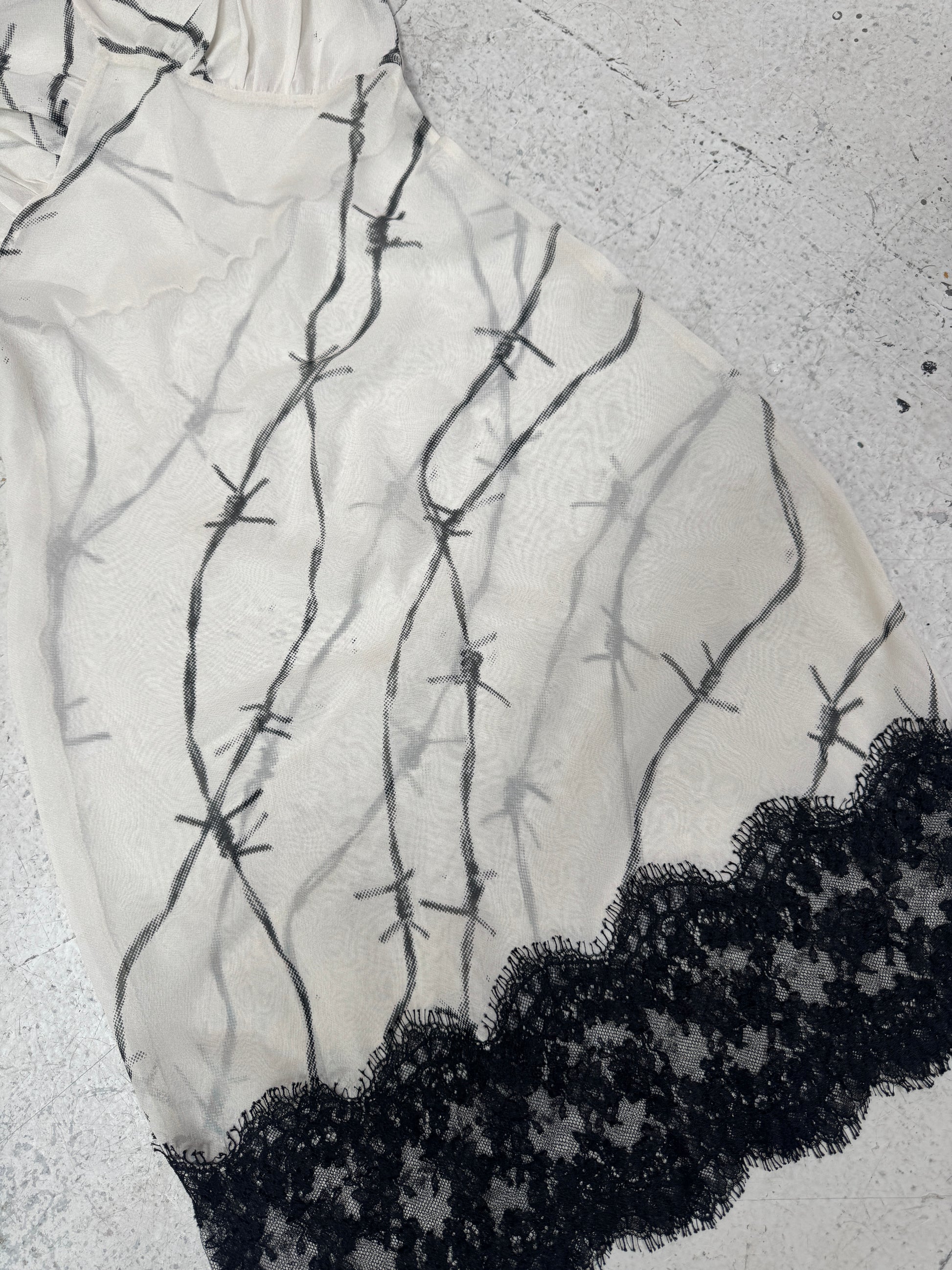 SAMPLE SALE - BARBED WIRE GEORGETTE SLIP DRESS