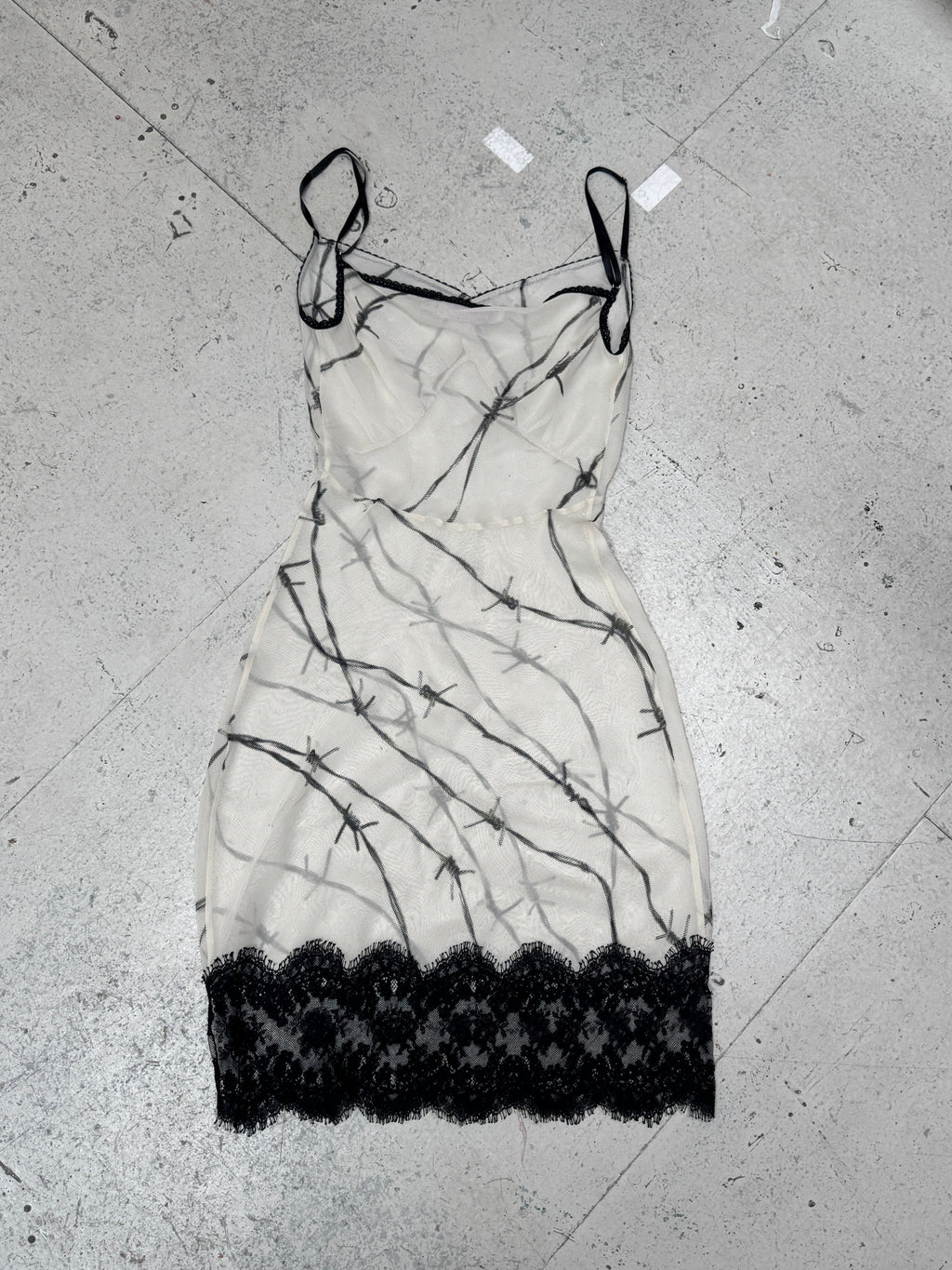 SAMPLE SALE - BARBED WIRE GEORGETTE SLIP DRESS
