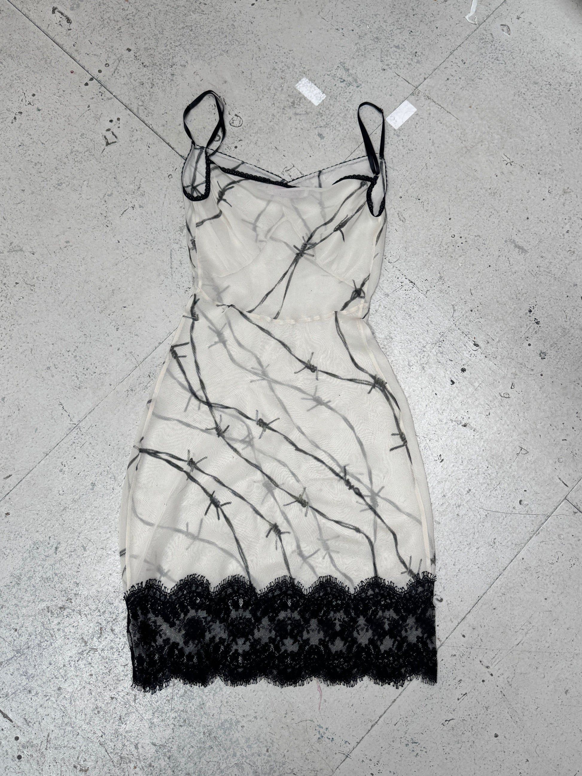 SAMPLE SALE - BARBED WIRE GEORGETTE SLIP DRESS