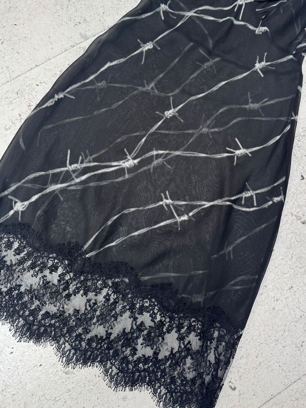 SAMPLE SALE - BARBED WIRE GEORGETTE SLIP DRESS