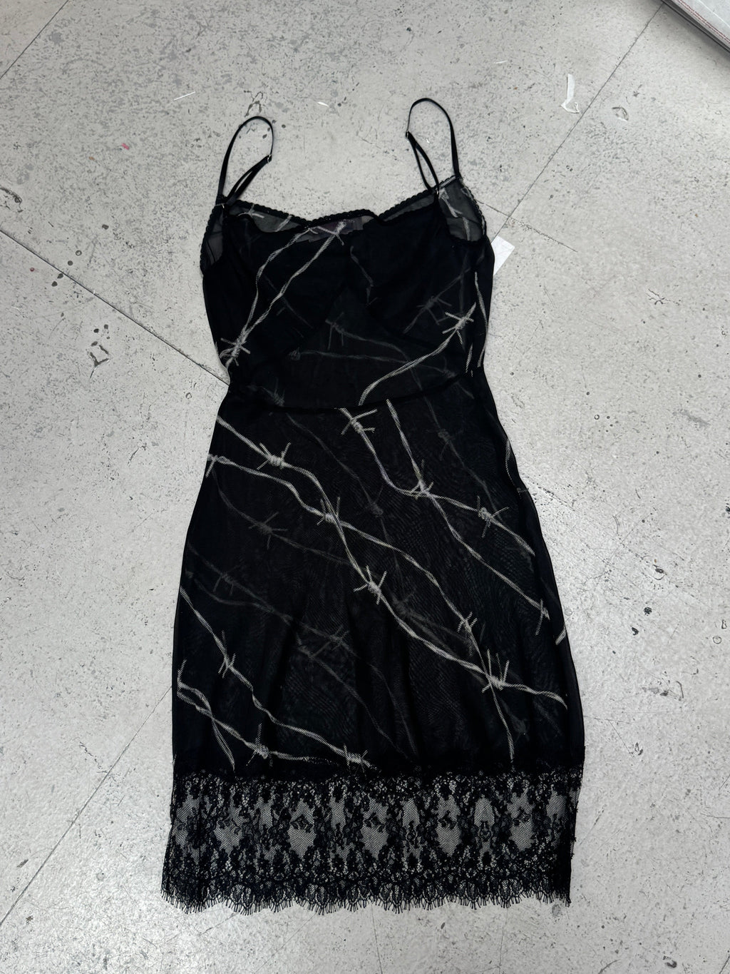 SAMPLE SALE - BARBED WIRE GEORGETTE SLIP DRESS