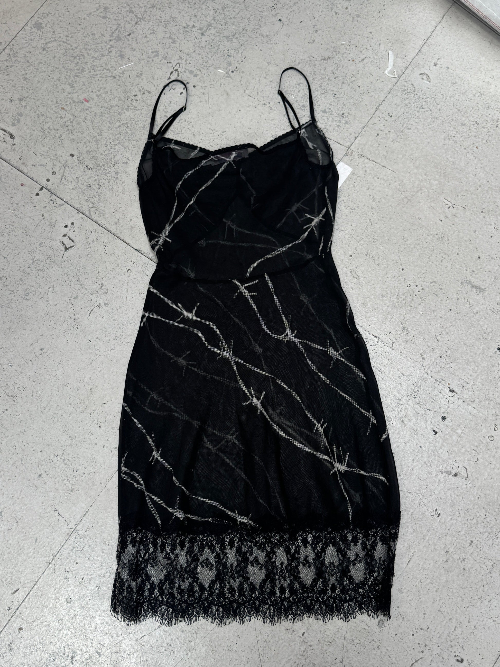 SAMPLE SALE - BARBED WIRE GEORGETTE SLIP DRESS
