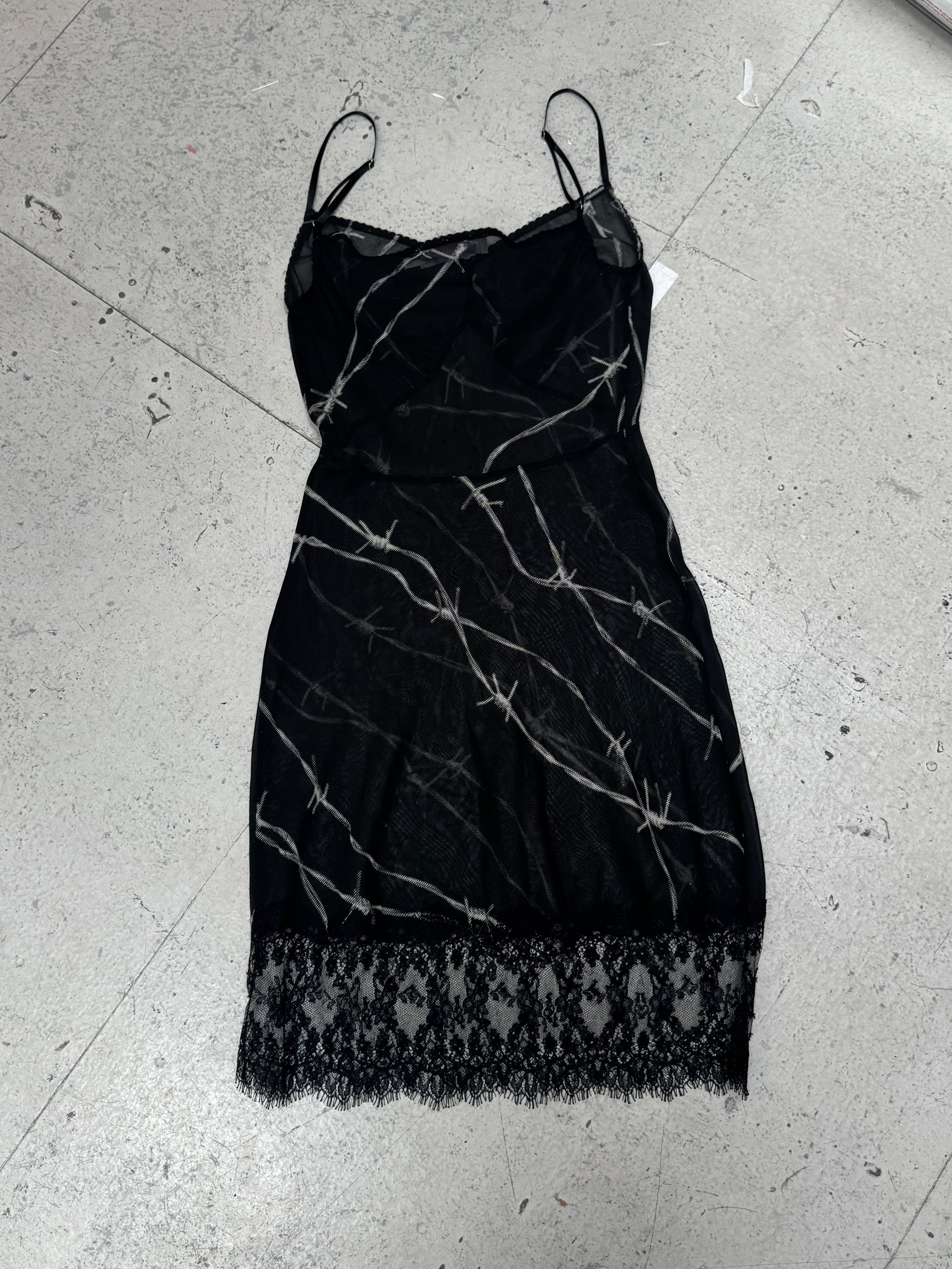 SAMPLE SALE - BARBED WIRE GEORGETTE SLIP DRESS
