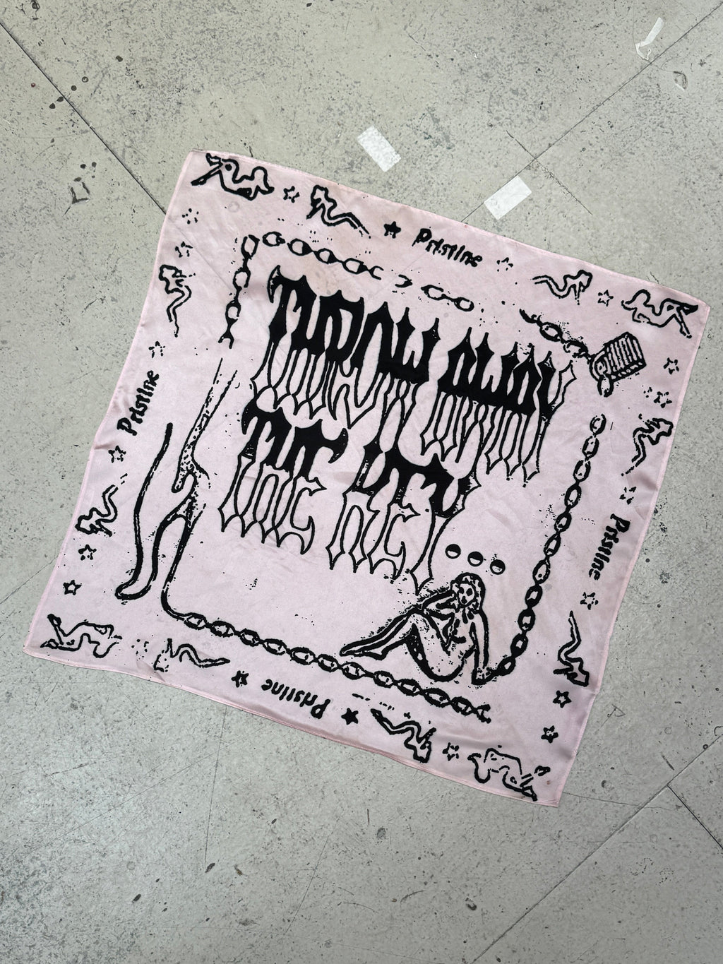 SAMPLE SALE - SILK SCREEN PRINT SCARF