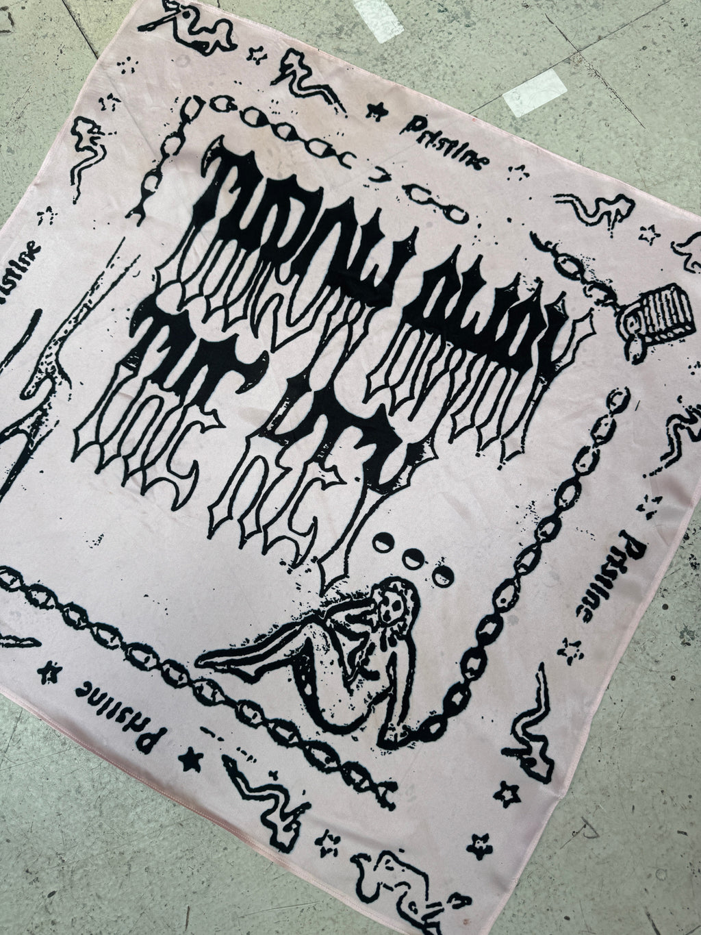 SAMPLE SALE - SILK SCREEN PRINT SCARF