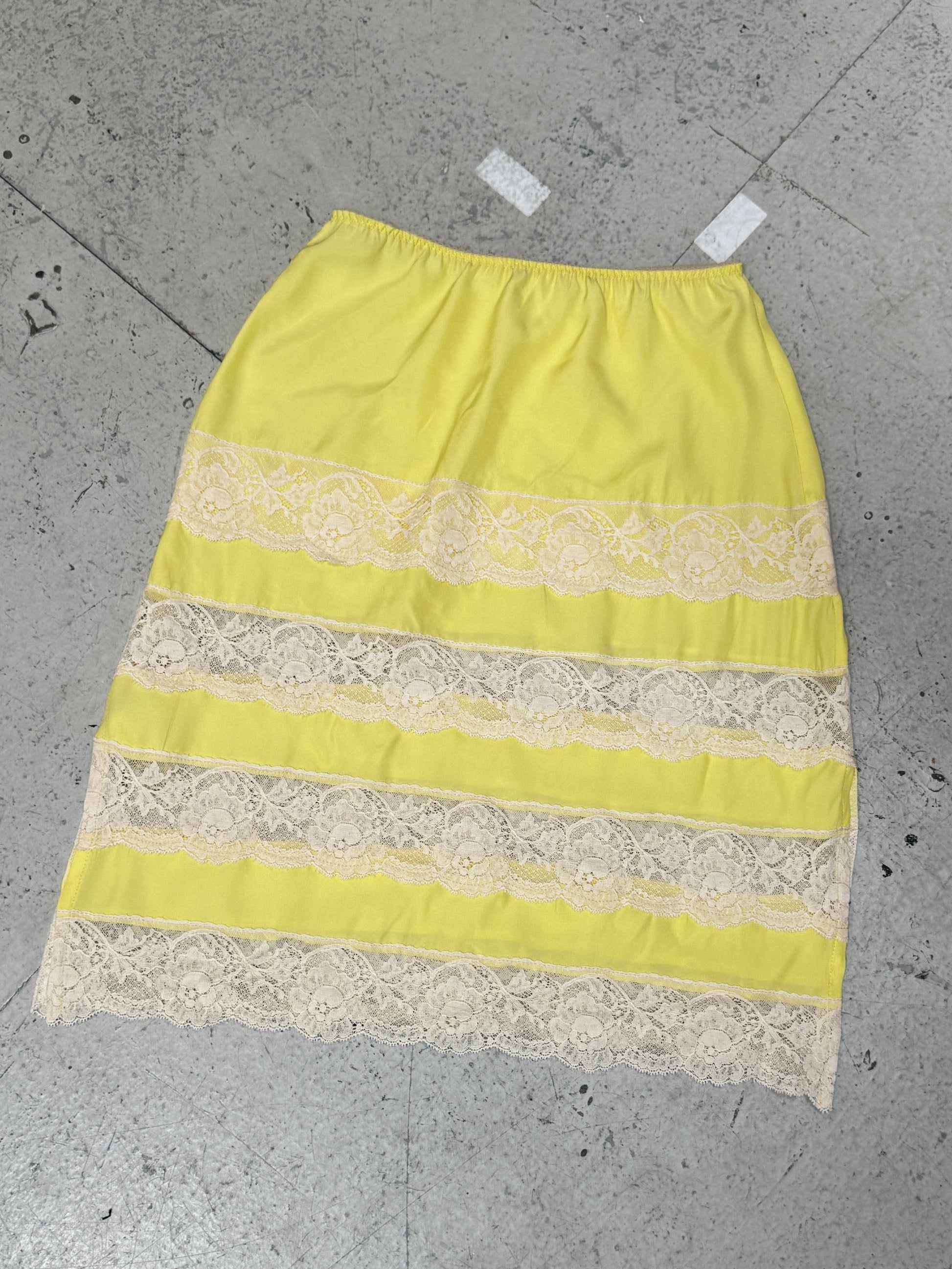 SAMPLE SALE - SILK AND LACE SLIP SKIRT