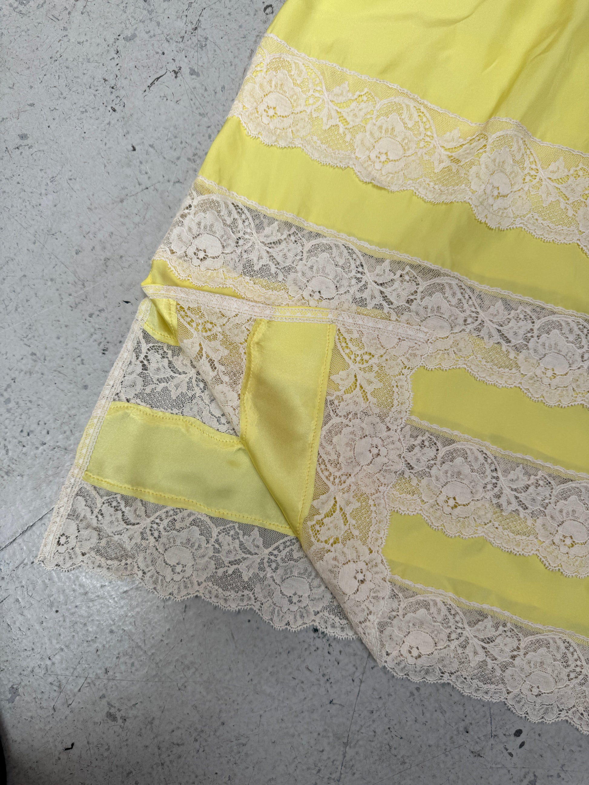 SAMPLE SALE - SILK AND LACE SLIP SKIRT