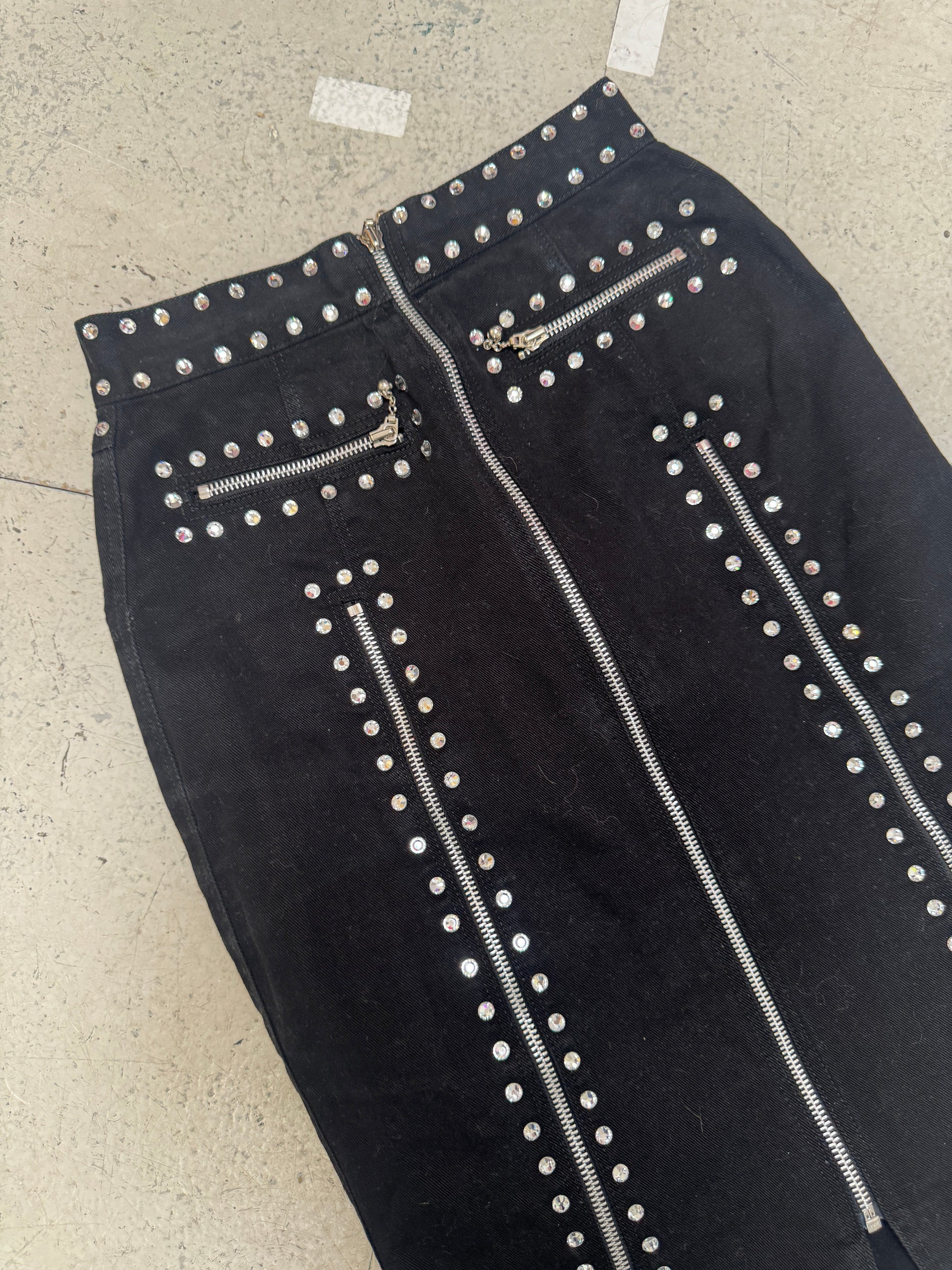 SAMPLE SALE - DIAMNATE DENIM HOBBLE SKIRT