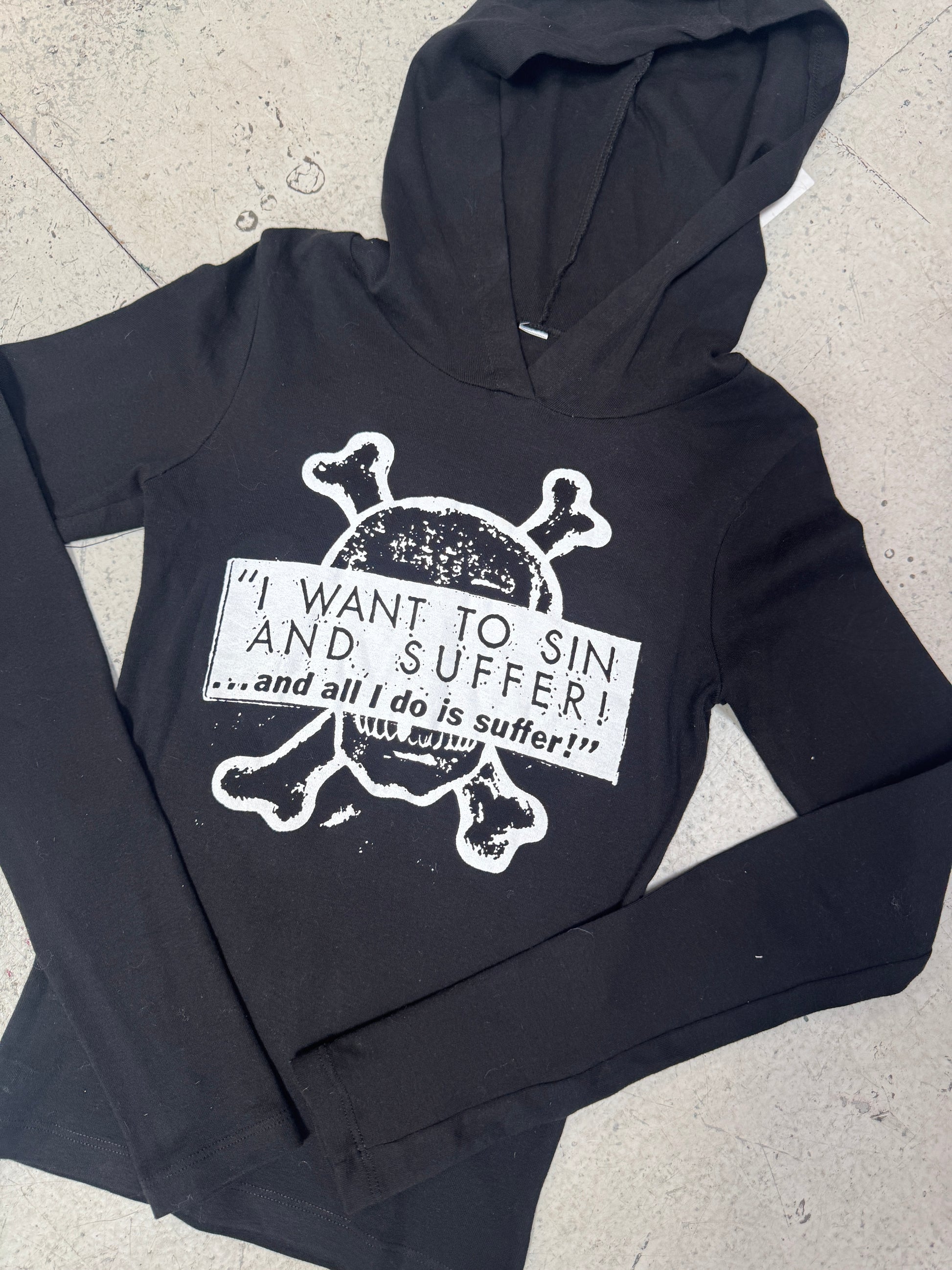SAMPLE SALE - SIN AND SUFFER HOODIE