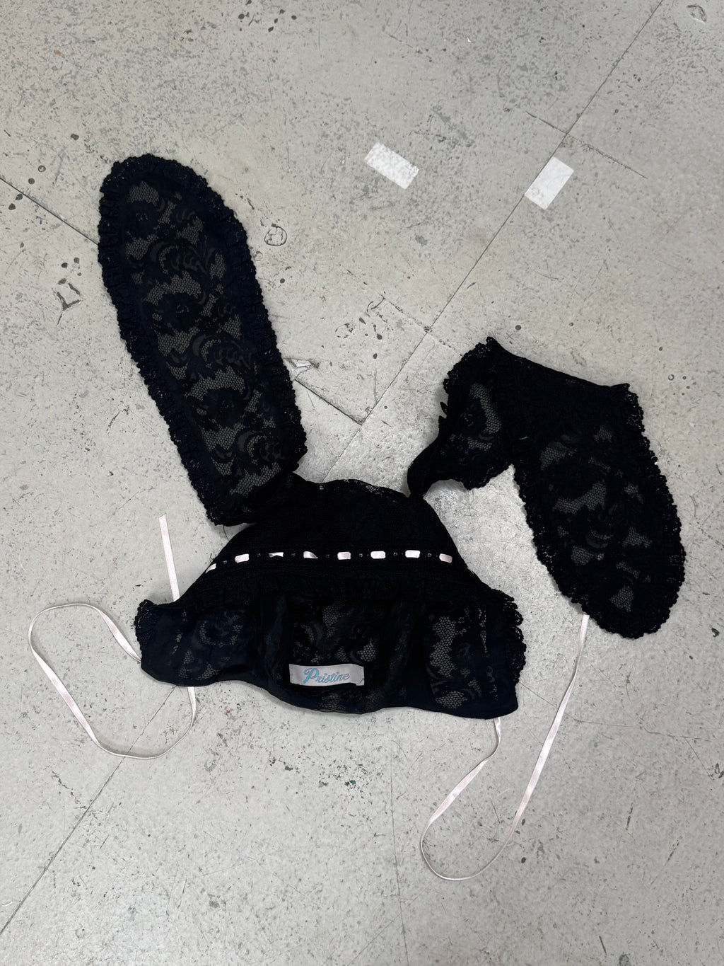 SAMPLE SALE - LACE BUNNY BONNET