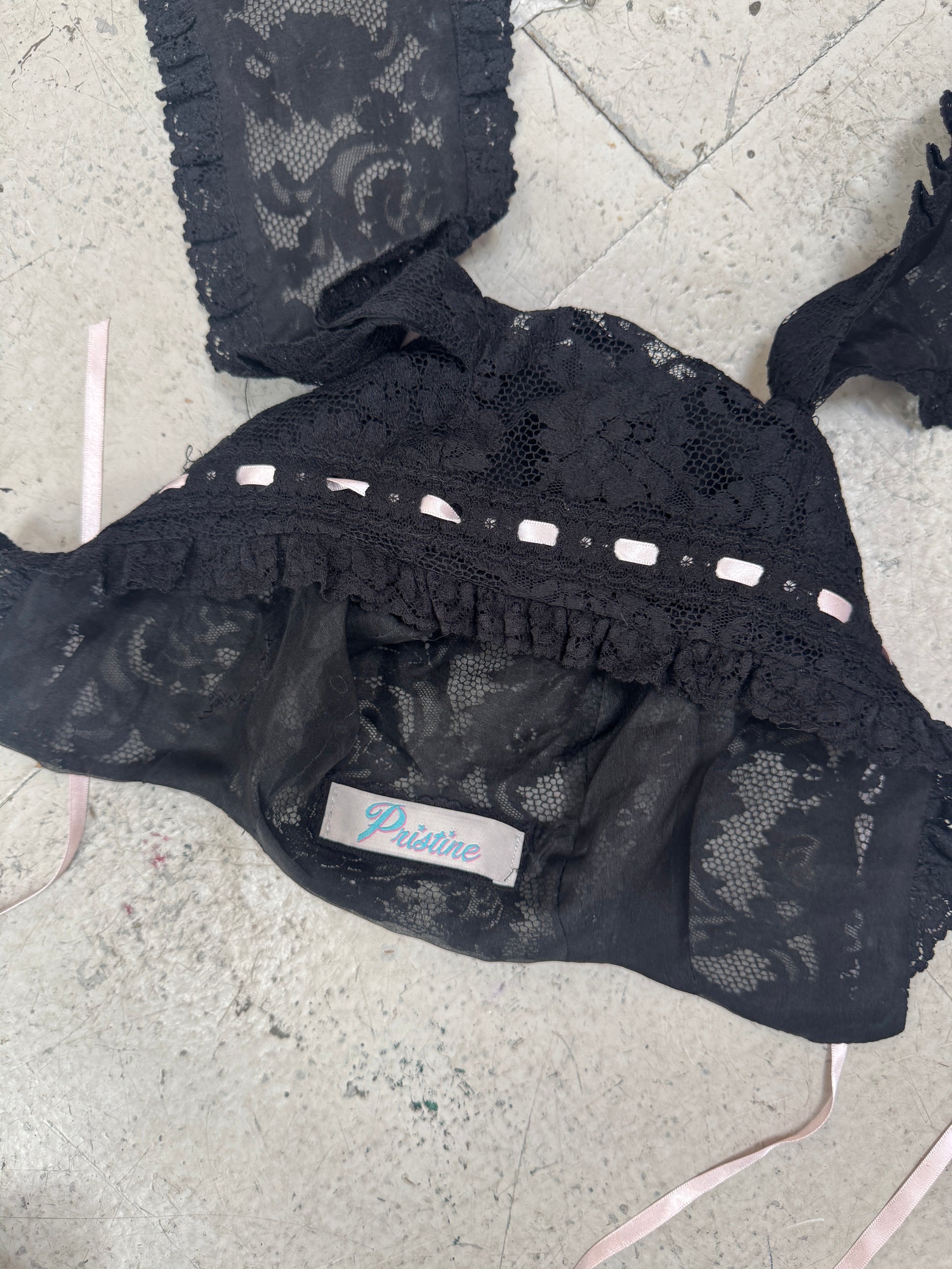 SAMPLE SALE - LACE BUNNY BONNET