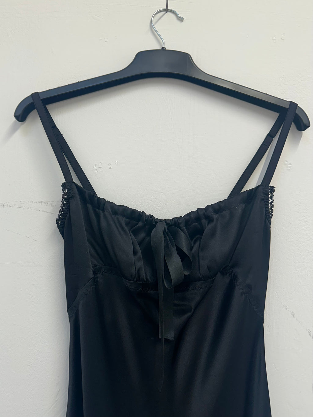 100% SILK BLACK DRESS XS/S