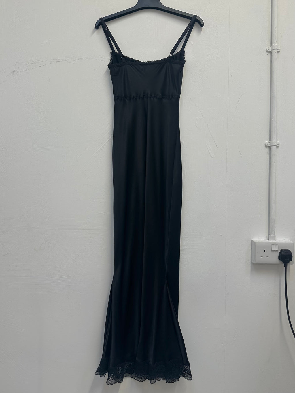 100% SILK BLACK DRESS XS/S