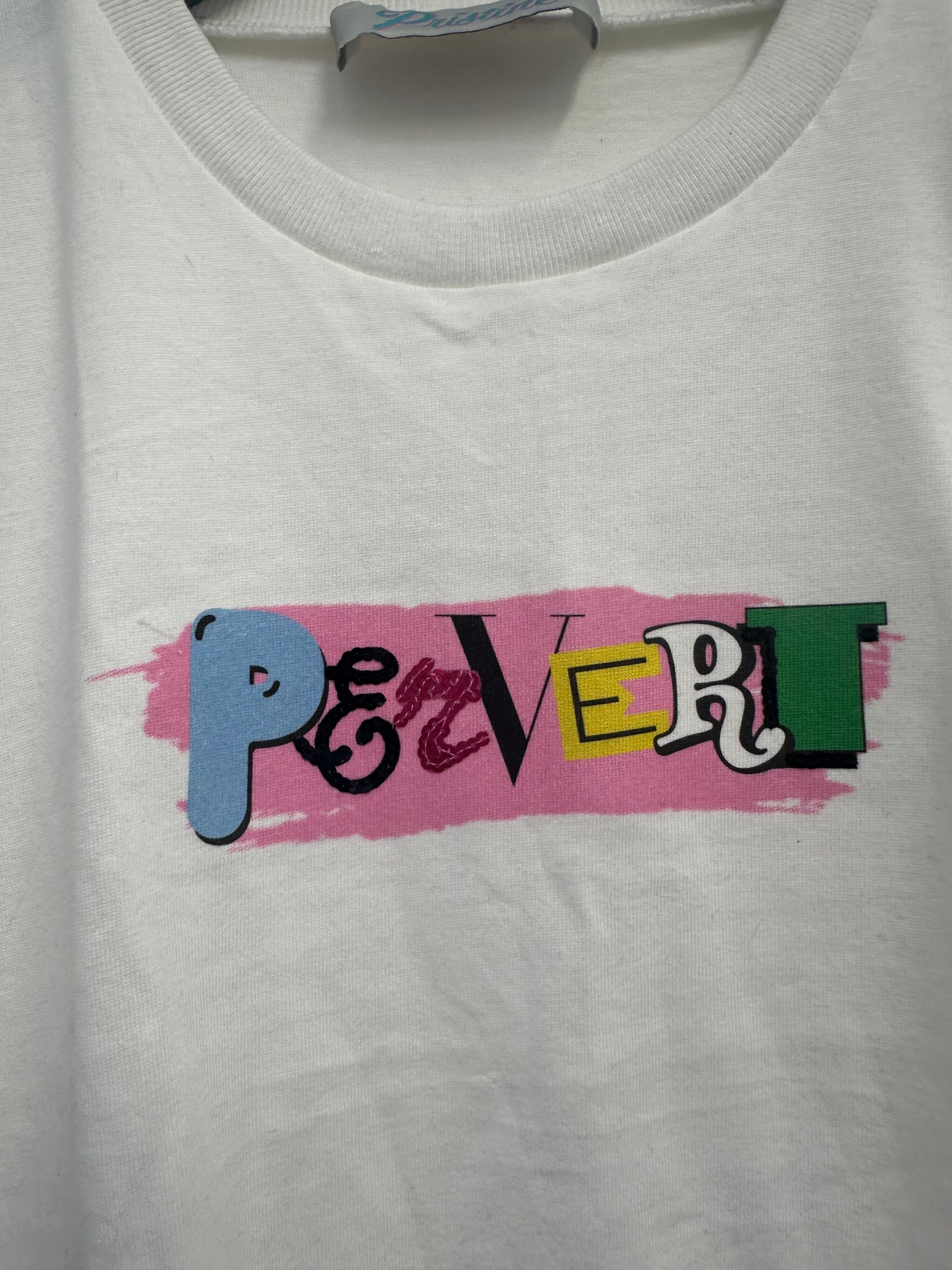 PERVERT PRINT BABY TEE / S