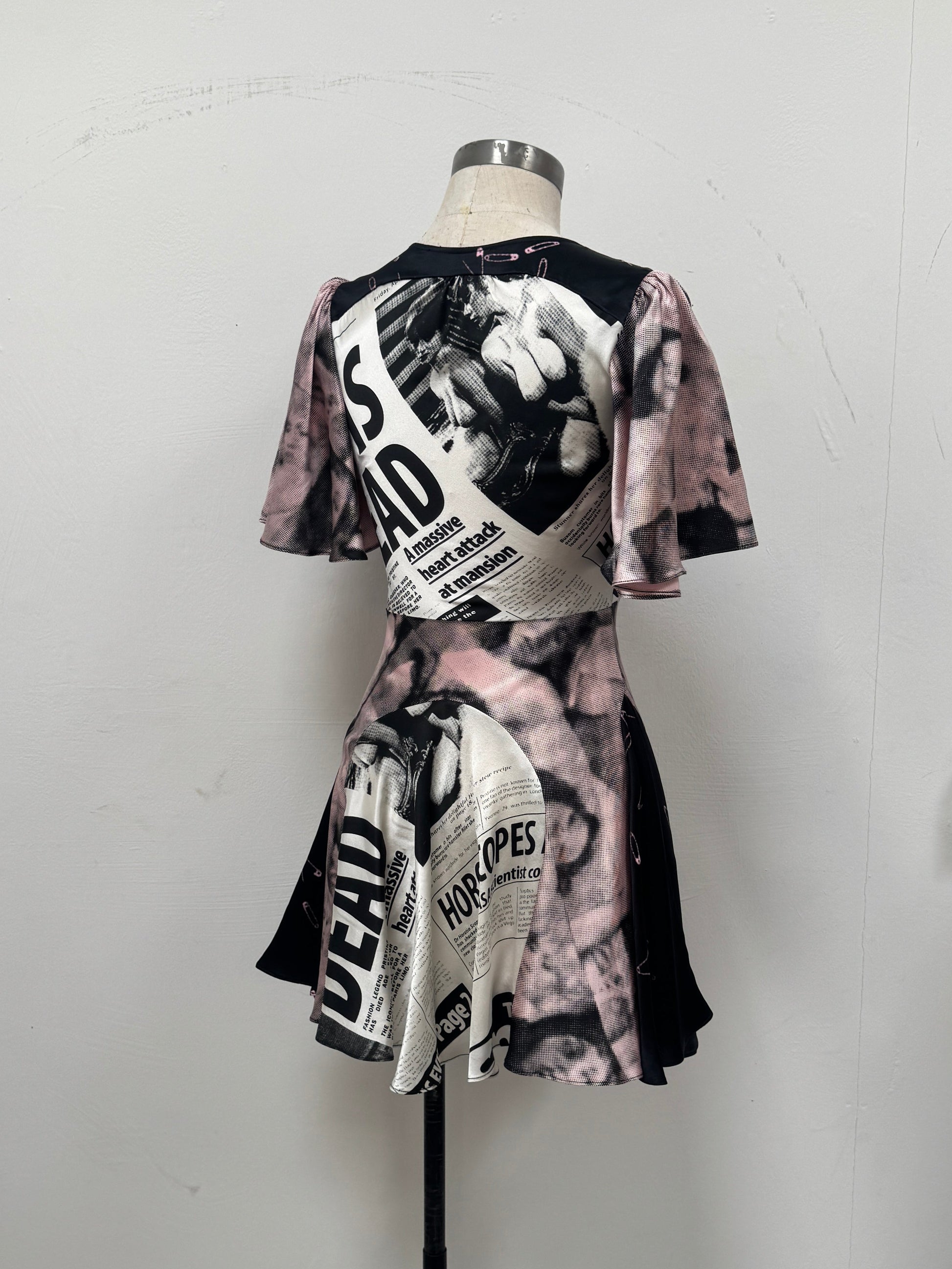 SAMPLE SALE - SILK GAZETTE DRESS - XS