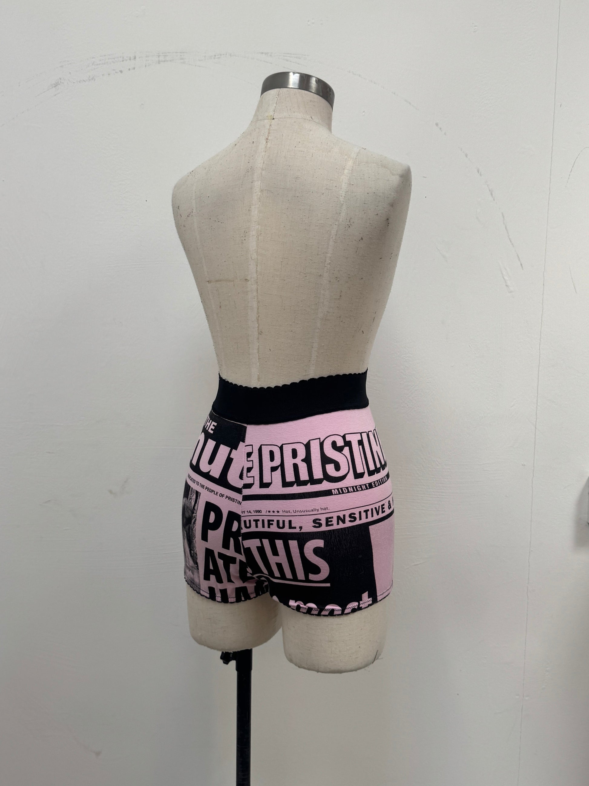 SAMPLE SALE - GAZETTE HOT PANTS IN PINK S