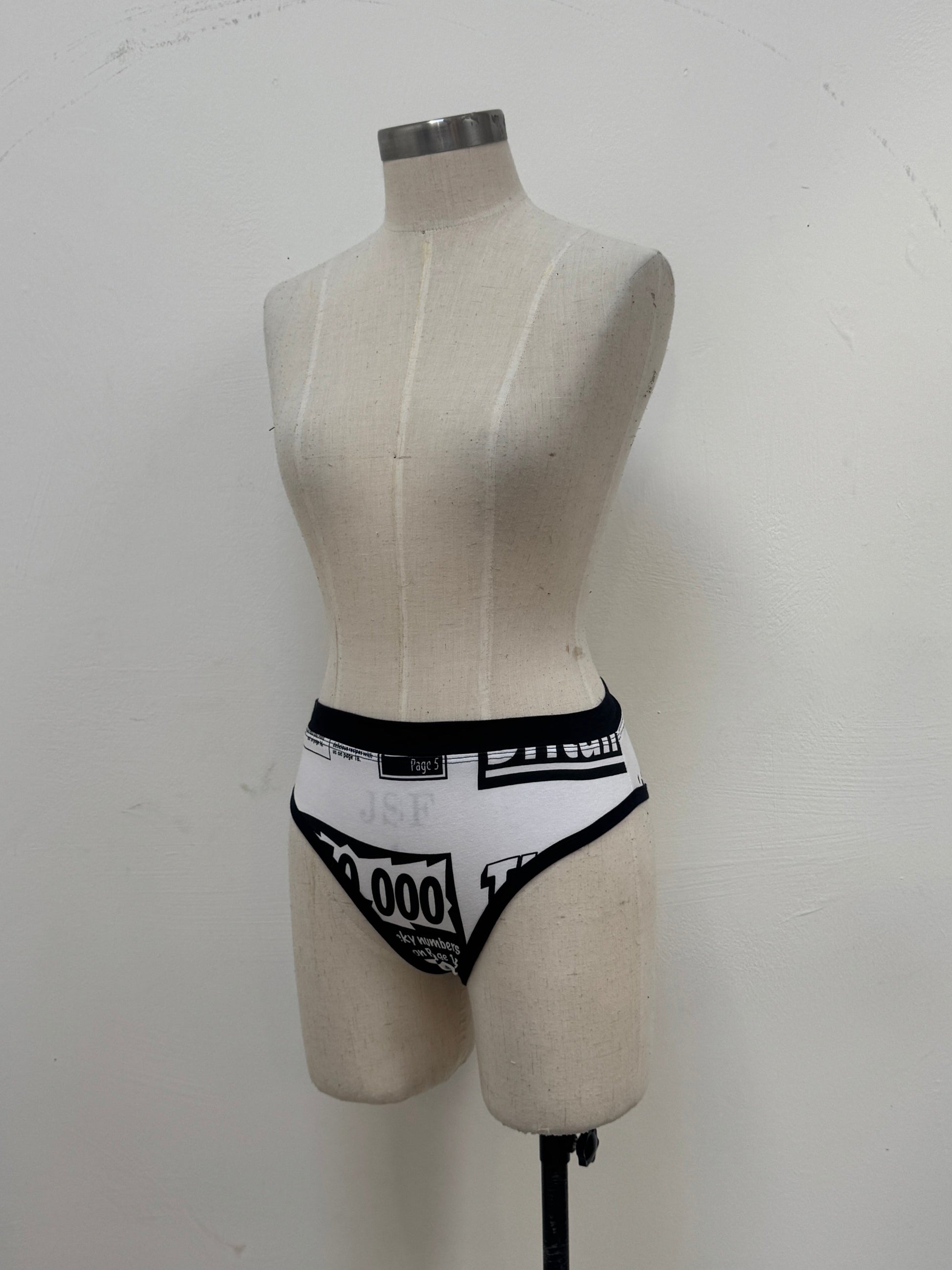 SAMPLE SALE - GAZETTE PANTIES IN WHITE S