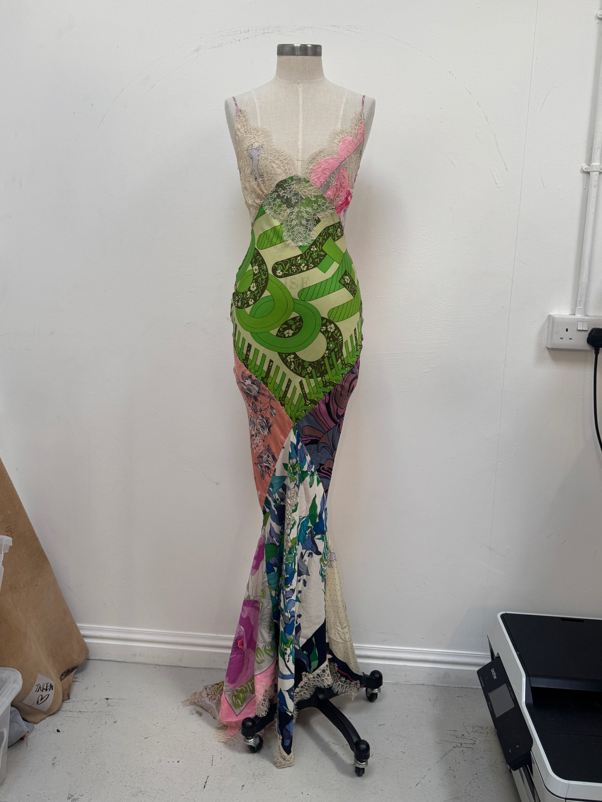 SAMPLE SALE - SILK SCARF GOWN - XS/S