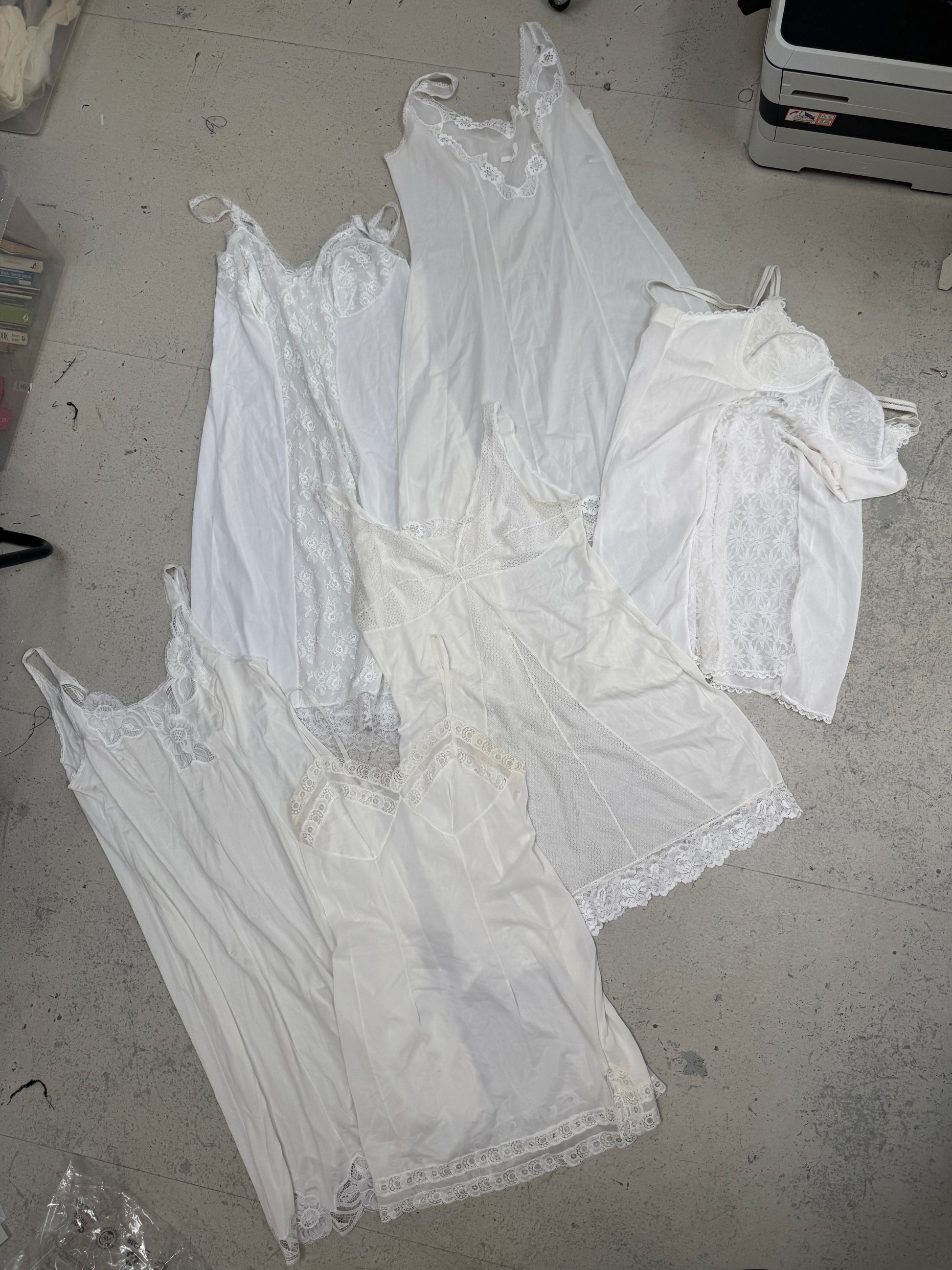 SAMPLE SALE - WHITE SLIP BUNDLE S-L