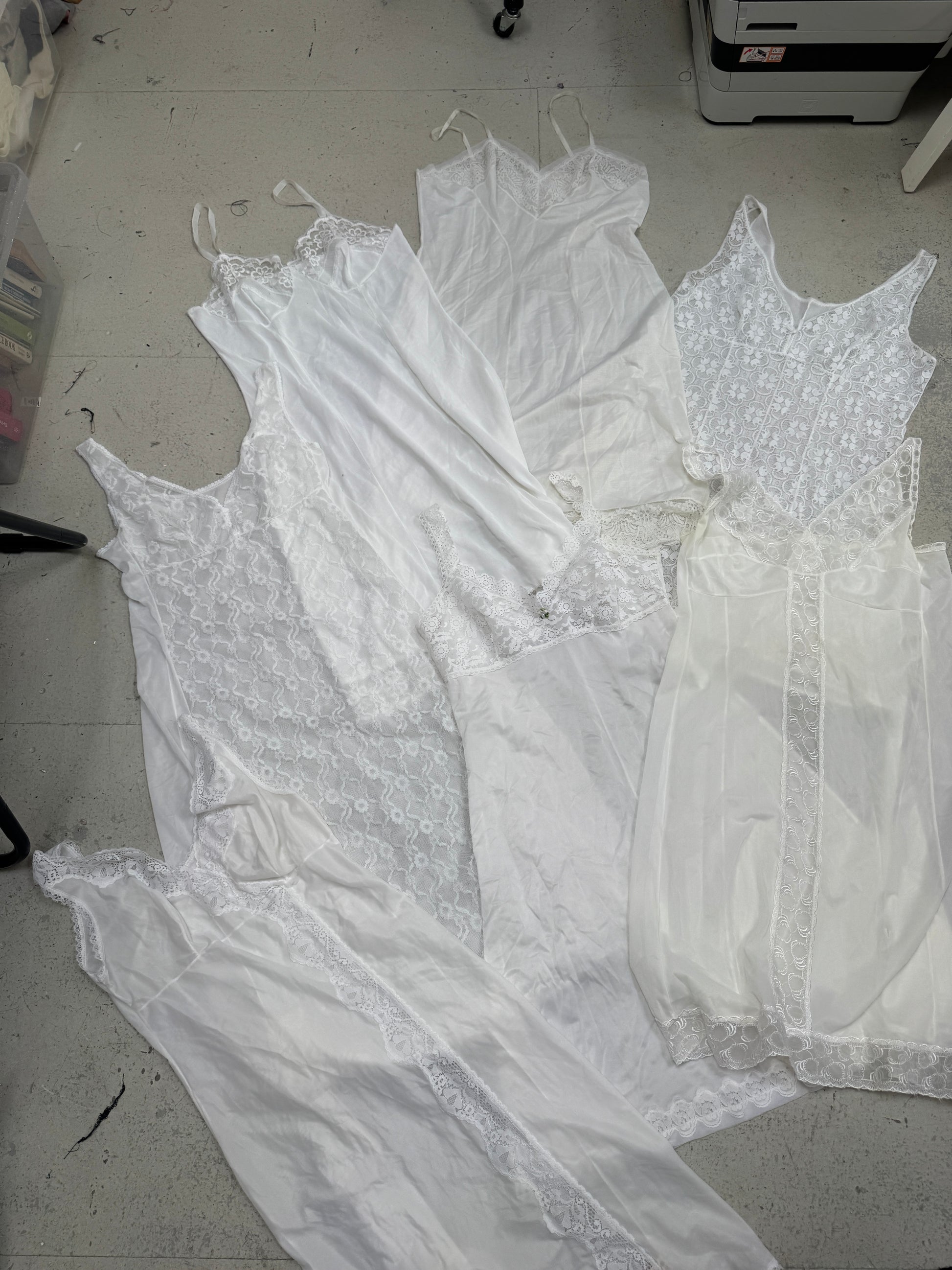 SAMPLE SALE - WHITE SLIP BUNDLE S-L