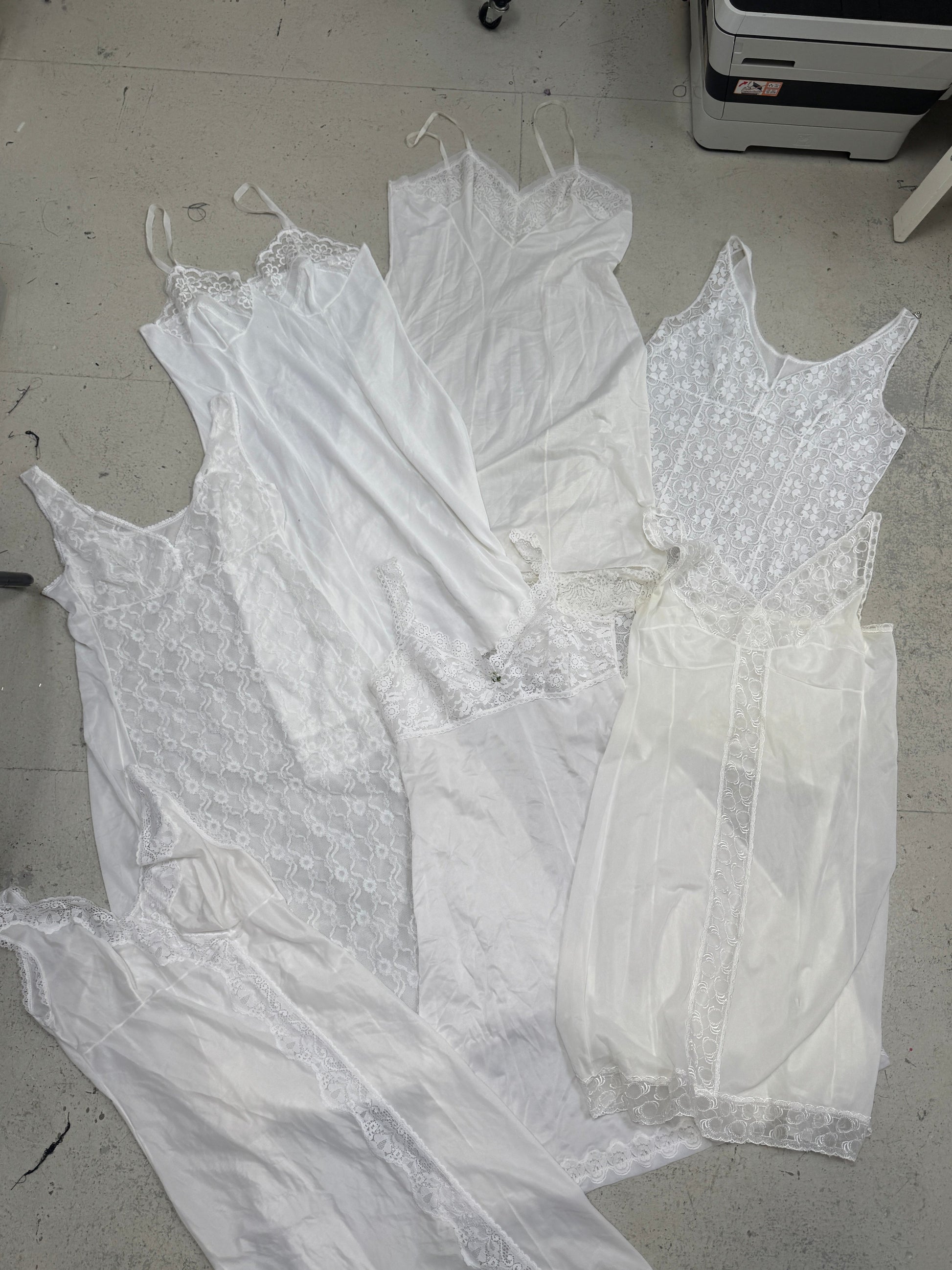 SAMPLE SALE - WHITE SLIP BUNDLE S-L