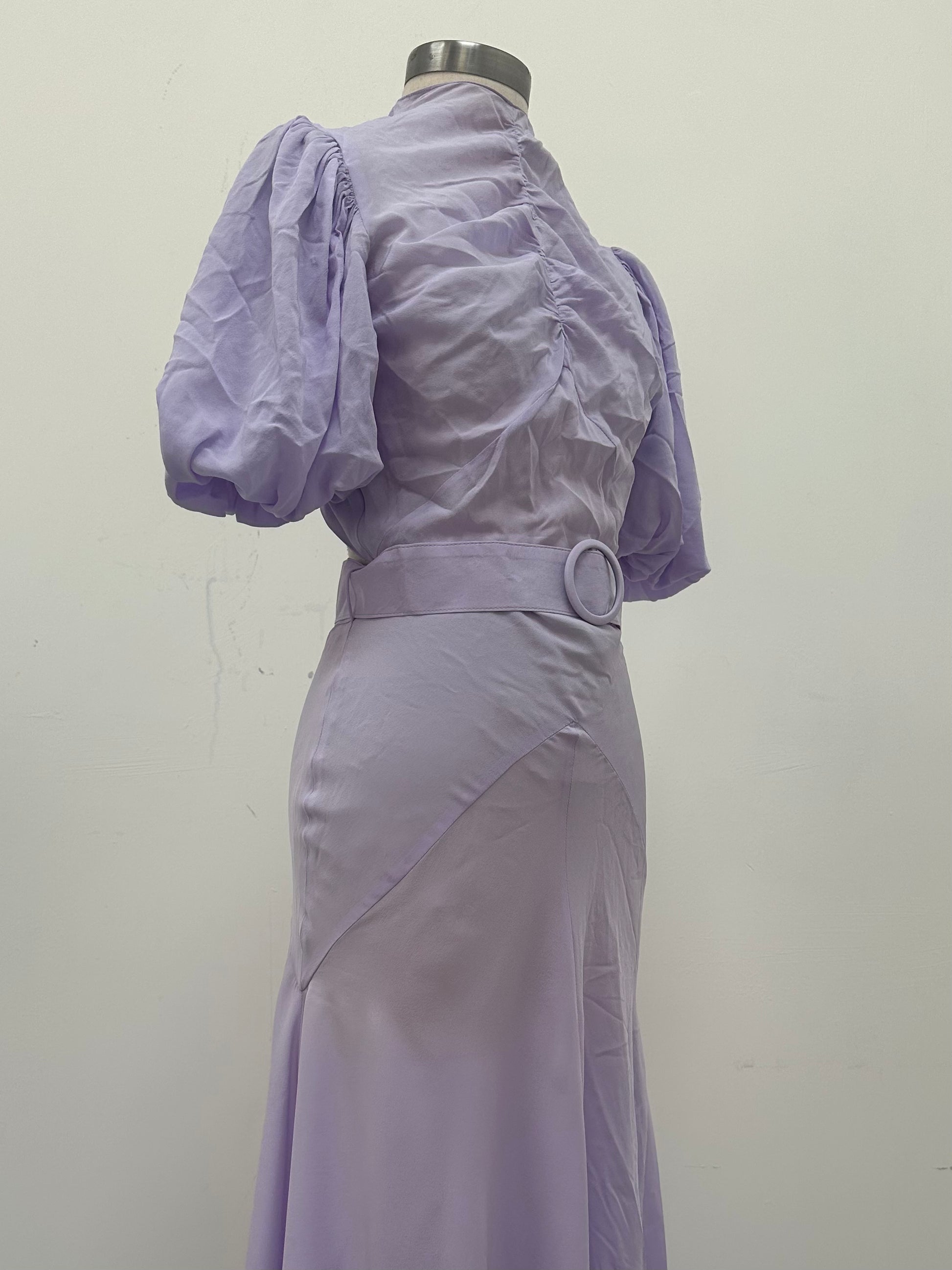100% SILK LILAC DRESS XS/S