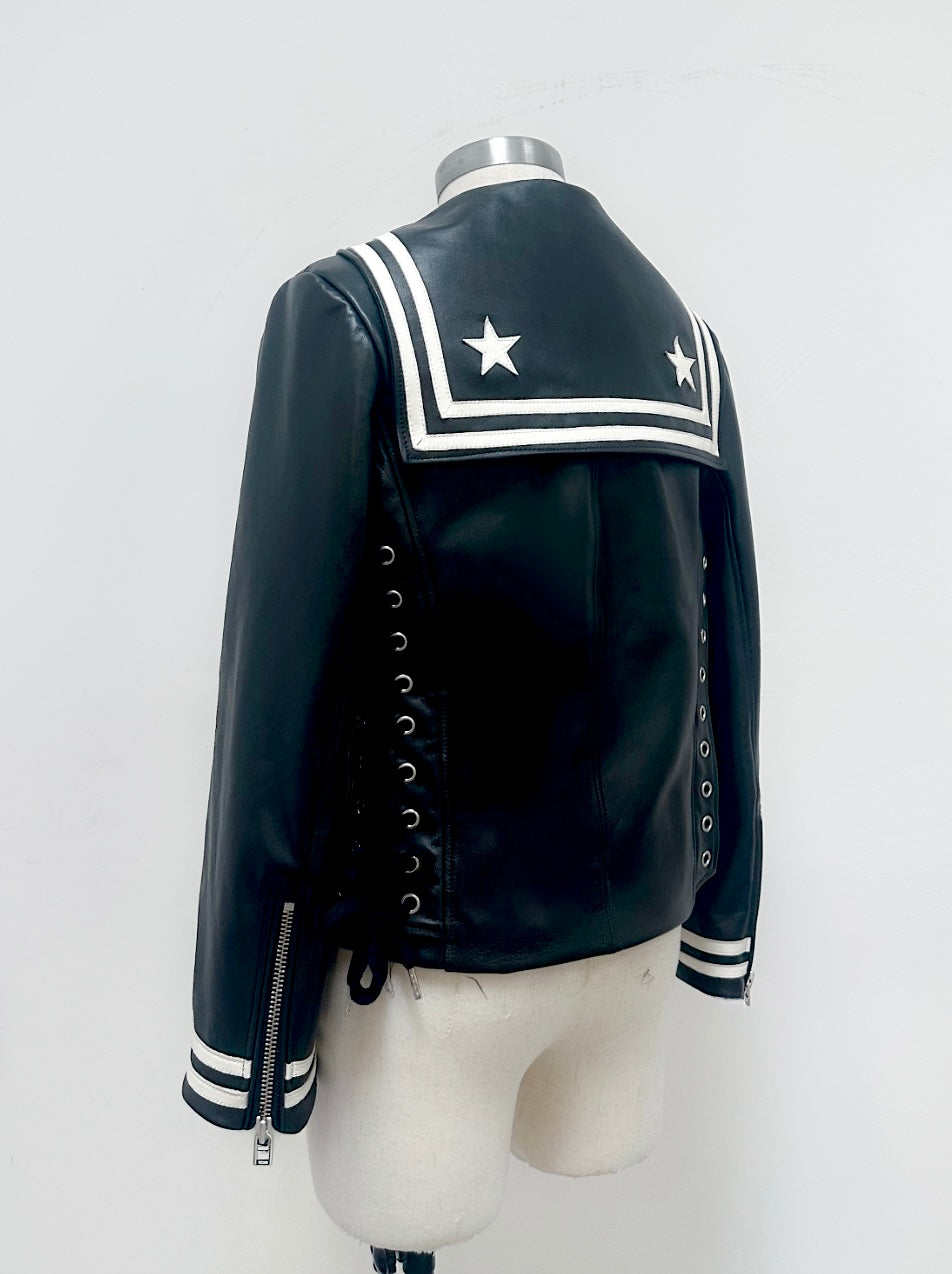 Tom Leather Sailor Jacket