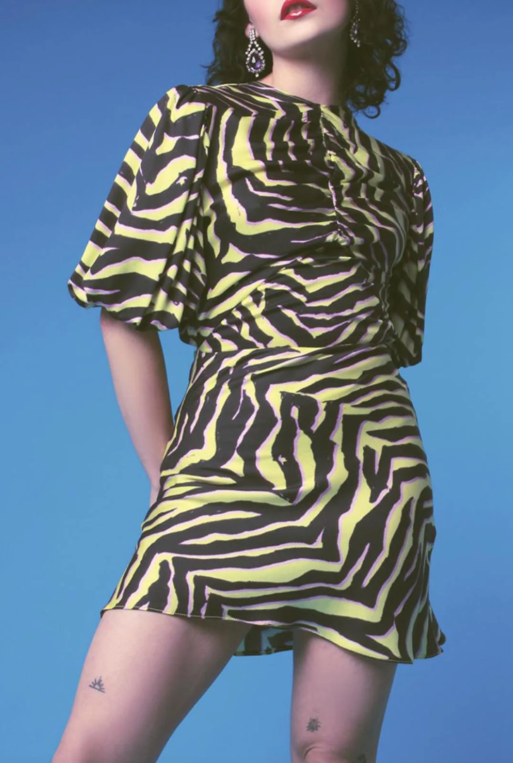 ZEBRA PRINT DRESS XS/S