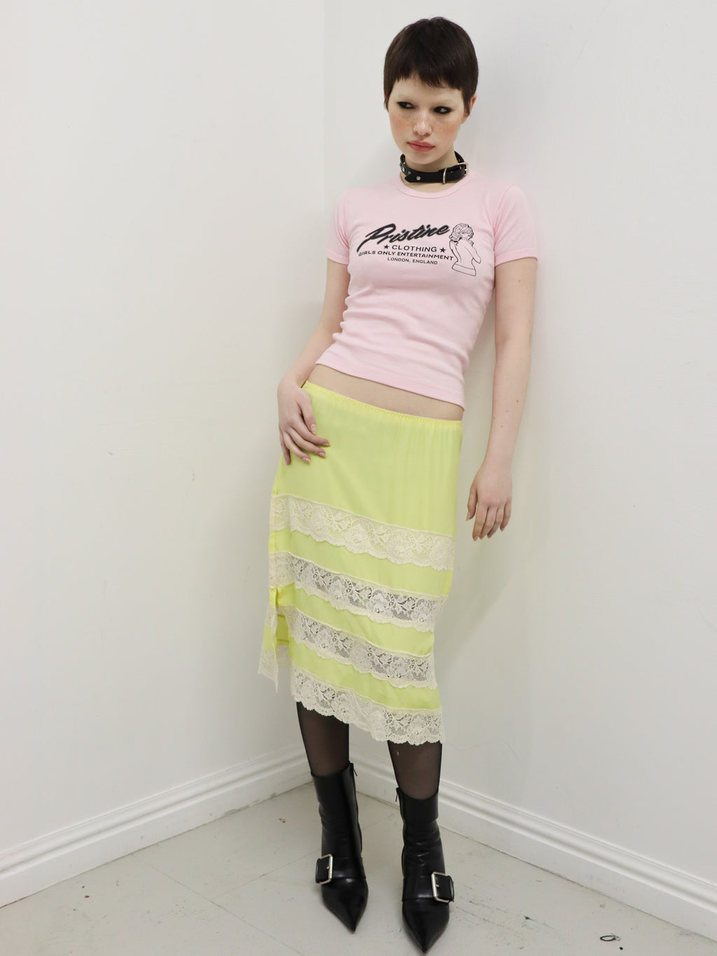 ESTELLE LACE TRIM SKIRT