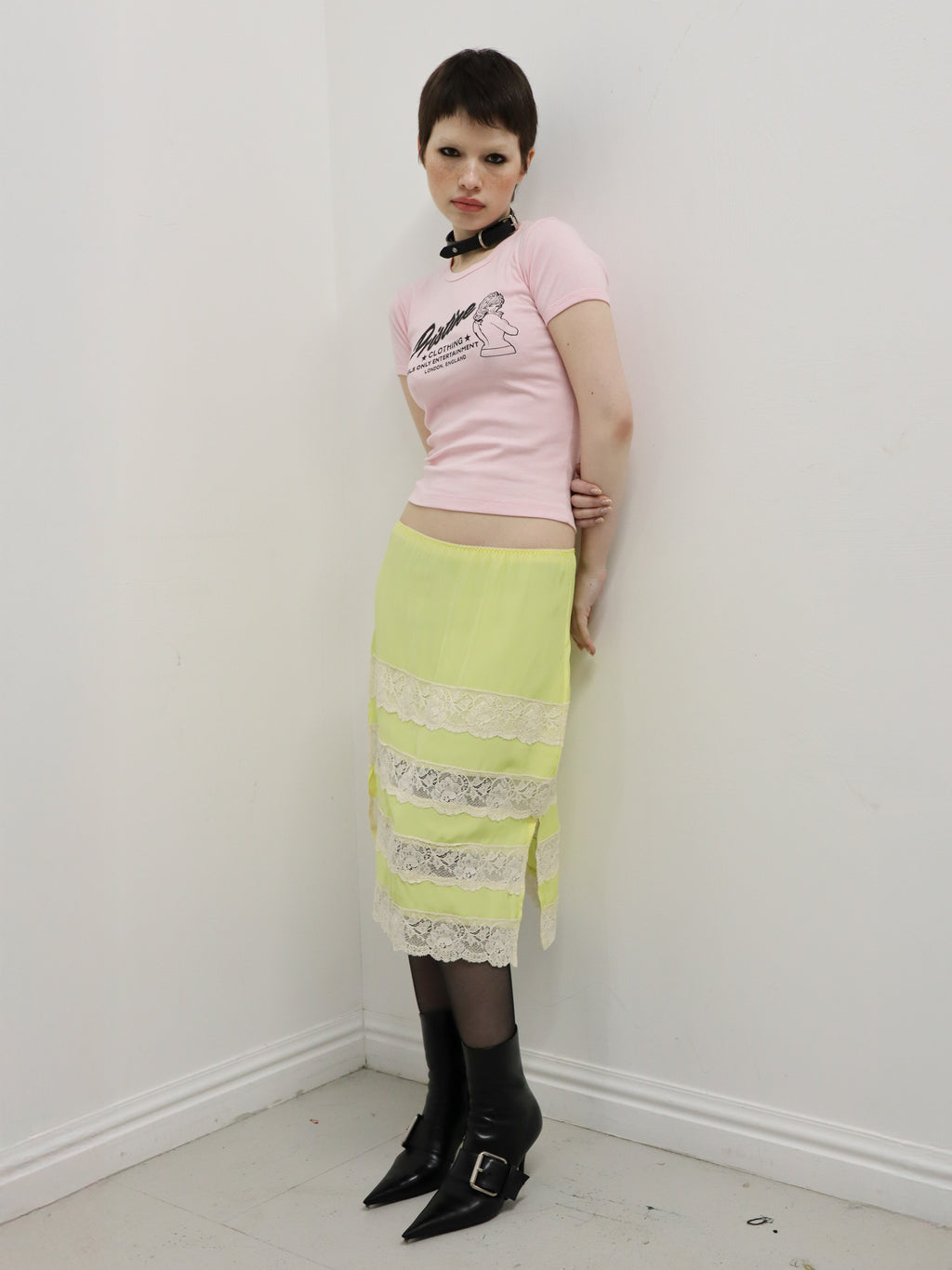 ESTELLE LACE TRIM SKIRT